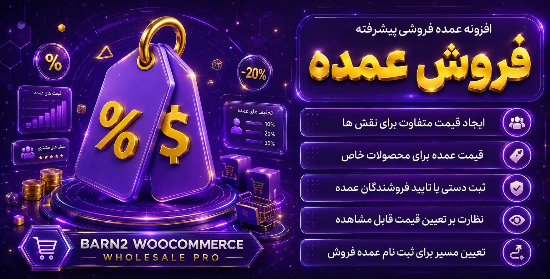 Barn2 WooCommerce Wholesale Pro | افزونه عمده فروشی پیشرفته محصولات ووکامرس