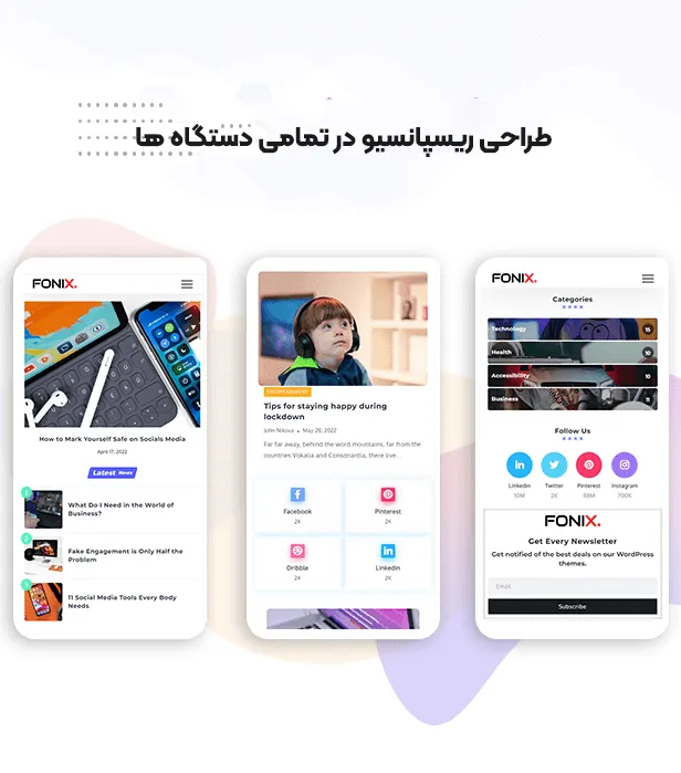 قالب Fonix 