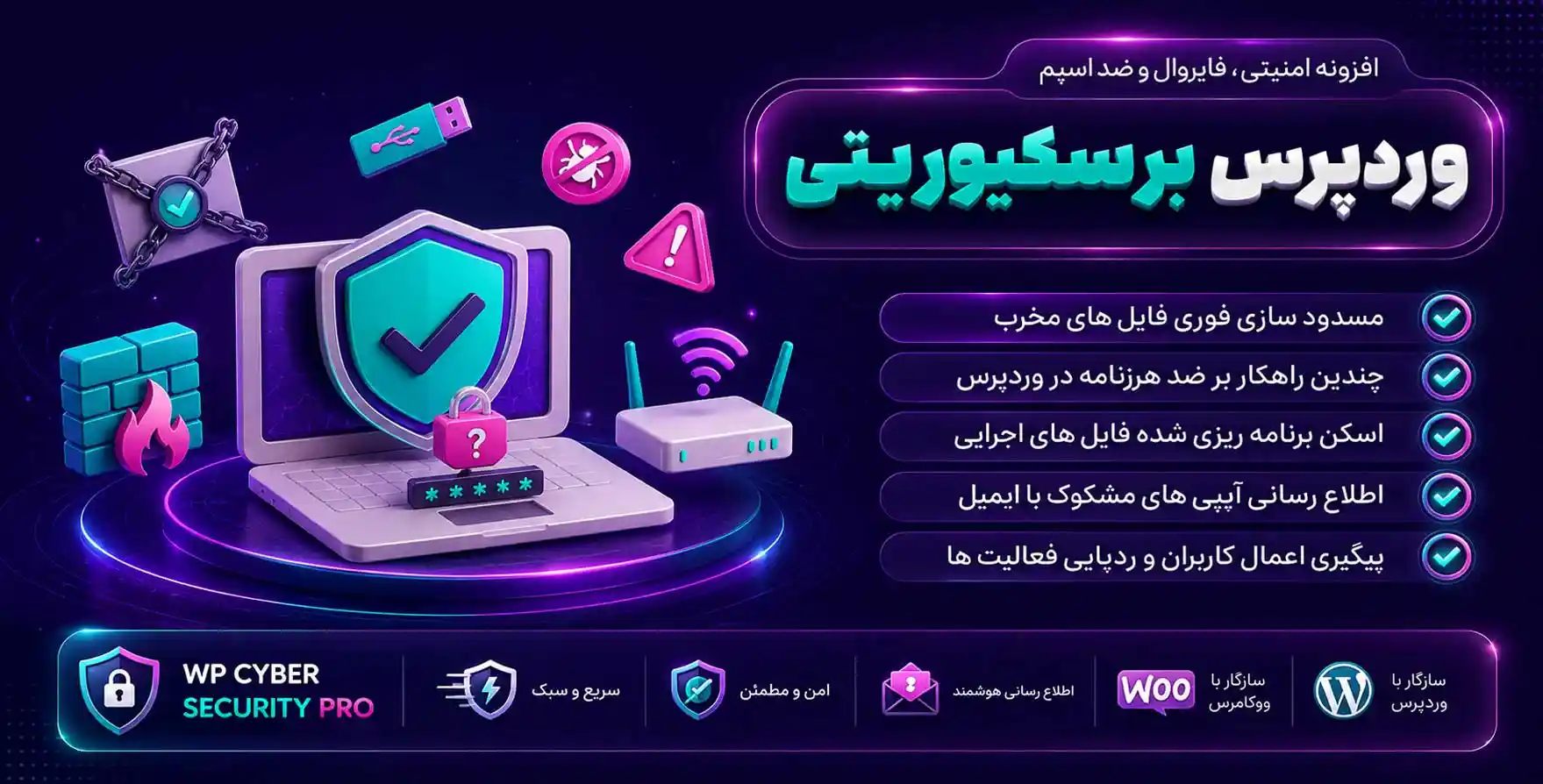 WP Cerber Security Pro | نسل جدید افزونه های امنیتی، فایروال، آنتی اسپم، ورود دو مرحله ای و ادغام کلادفلر وردپرس سایبر سکیوریتی پرو