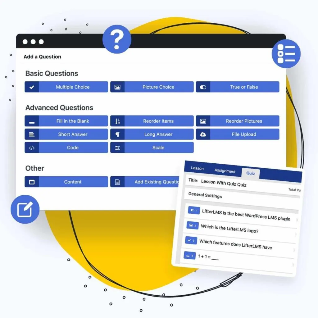 افزونه LifterLMS Advanced Quizzes